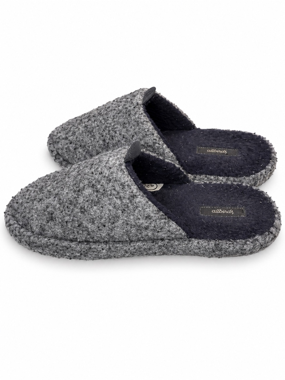 Allbirds Wool Dweller Slipper Gray Navy Black Unisex Medium W 8-9 M 7-8